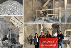 5T/H AAC waste block powder grinding line in Kazakhstan