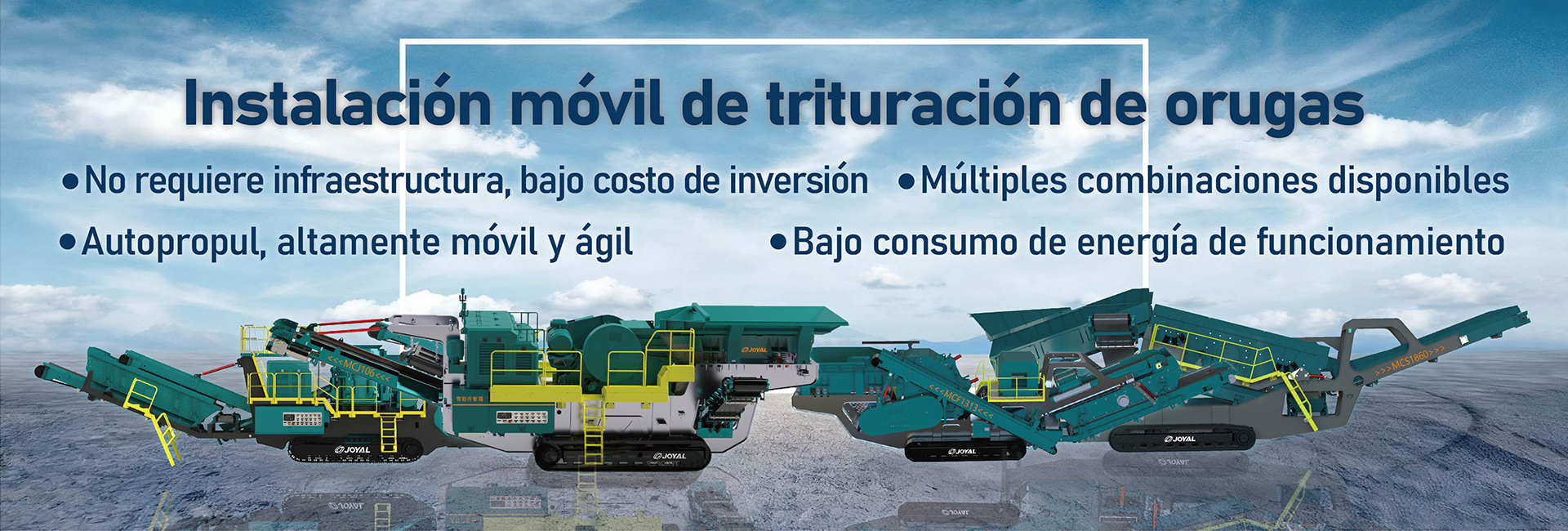 Estación de trituración móvil sobre orugas